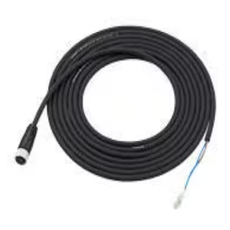 KEYENCE OP-87444 -5m cable A panel/monitor power cable with M8 4-pin connector and strand wire