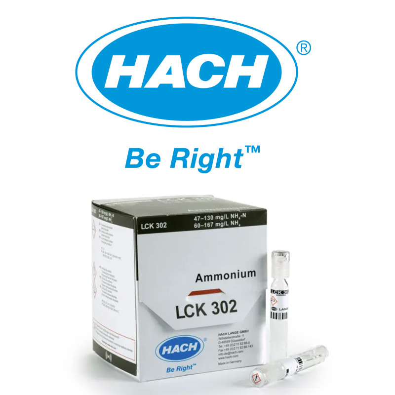HACH LANGE LCK 302 a test kit for the determination of high concentration chemical oxygen demand (COD)