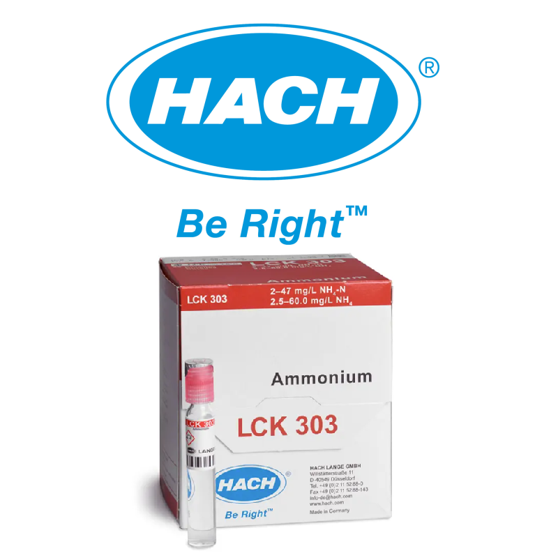 HACH LANGE LCK 303 a test kit for the determination of chemical oxygen demand (COD) in the medium range