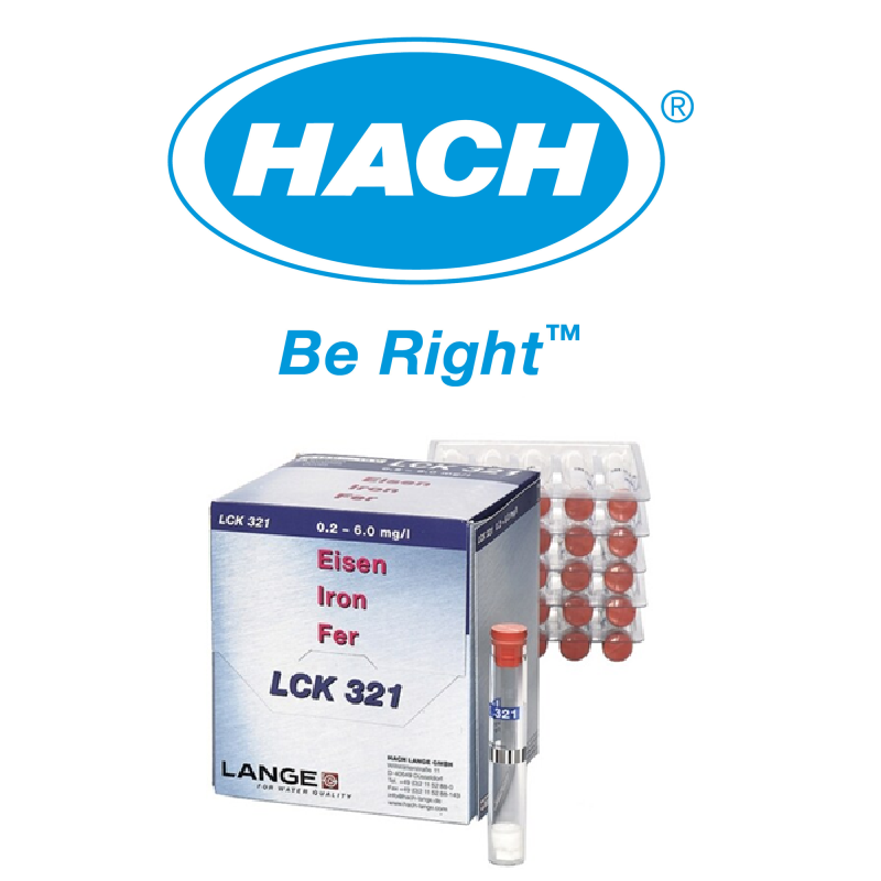 HACH LANGE LCK 321 A test kit for the determination of low concentration chemical oxygen demand (COD)
