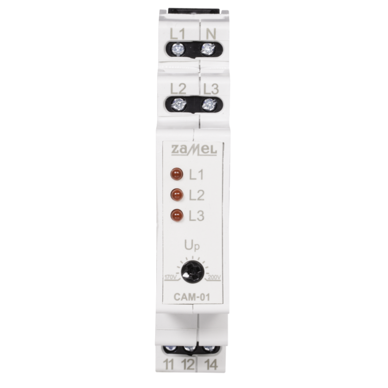 ZAMEL CAM-01 ASYMMETRY PHASE CONTROL RELAY